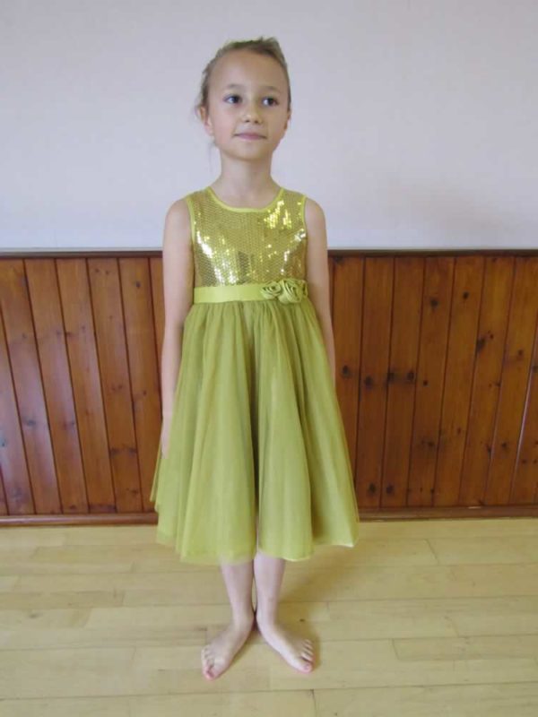 Child Gold sequin dress